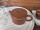 廣西欽州坭興陶茶壺 寬口漢瓦壺 名家純手工功夫茶具家用泡茶壺 1壺1杯【自用套裝】 150ml 曬單實(shí)拍圖