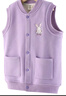 多妙屋女童馬甲秋冬裝新款兒童背心中大童坎肩內搭外穿加絨加厚洋氣馬夾 加絨紫色81396 150 曬單實(shí)拍圖