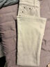 黛姿茹米白色微喇牛仔褲女秋冬2025新款高腰馬蹄褲喇叭拖地直筒加絨褲子 米白色[長(cháng)褲+加絨款] M (27) 推薦91-100斤 曬單實(shí)拍圖