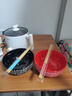 彩虹鳥(niǎo)（Rumours）德鎮陶瓷吃飯碗家用 大號個(gè)性泡面碗 創(chuàng  )意好看的碗漂亮的碗 1紅碗1黑碗二筷 曬單實(shí)拍圖