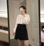 沐霓黑色半身裙子女夏季2025新款包臀短裙西裝半身裙褲氣質(zhì)百搭通勤 黑色開叉短裙【黑色】 M 【建議95-105斤】 曬單實(shí)拍圖