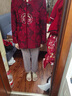 俞兆林老年人唐裝女老太太中國風(fēng)外套喜慶本命年過(guò)年媽媽冬裝60歲奶奶裝 刺繡花 均碼 3XL(推薦125-135斤) 曬單實(shí)拍圖
