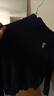 Teenie Weenie小熊女裝春季簡(jiǎn)約時(shí)尚休閑雙層高領(lǐng)針織毛衣打底衫 藏青色 S 160 曬單實(shí)拍圖