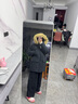 NEW BALANCE NB 男羽絨服冬季保暖連帽鴨絨防潑水毛領(lǐng)中長(zhǎng)款羽絨服AMJ44300 AMJ44300-BK M 曬單實(shí)拍圖