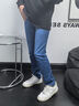 Calvin KleinJeans四季款男士經(jīng)典標牌休閑通勤ck合體版洗水牛仔褲J325321 1A4-牛仔淺藍 常規 32 曬單實(shí)拍圖