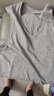 七匹狼男士背心男純棉寬肩無(wú)袖居家打底汗衫春夏季運動(dòng)內衣透氣坎肩t恤 【100%全棉 2件V.領(lǐng)】灰色+灰色 XL (175)推薦體重130斤-150斤 曬單實(shí)拍圖