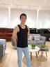 雅鹿男士保暖背心男羊毛蠶絲加絨加厚德絨大碼上衣打底衫內衣秋冬季 羊毛蠶絲-黑色 XL -建議120-140斤 曬單實(shí)拍圖