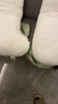 樂瓜 睡覺抱枕條紋小熊娃娃保暖公仔側(cè)睡夾腿女生床上陪睡可拆洗靠枕 條紋小熊抱枕加大號（灰咖） 曬單實拍圖