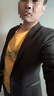 羅蒙2025秋冬季男士休閑西服男韓版修身商務(wù)休閑小西裝英倫風(fēng)上衣外套 10131/716黑色【加棉加厚單扣】 2XL 曬單實(shí)拍圖