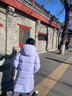 笛莎三防笛莎童裝女童羽絨服冬裝棉衣時(shí)尚中長款羽絨服 風(fēng)鈴藍(lán) 150 曬單實(shí)拍圖