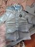 歌瑞家（greatfamily）兒童羽絨服秋冬季男童裝中長(zhǎng)款羽絨服舒適保暖上裝樂(lè)友 銀色 100 【3-4歲】 曬單實(shí)拍圖