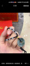 中國(guó)黃金（CHINA GOLD）翡翠平安扣吊墜男女款足金轉(zhuǎn)運(yùn)珠玉石項(xiàng)鏈情人節(jié)生日禮物送男女友 飄花翡翠平安扣項(xiàng)繩-約0.1g 曬單實(shí)拍圖