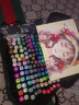 Touchcolor 280色馬克筆套裝全套動漫彩筆學(xué)生美術(shù)生專用畫畫筆彩色水彩筆文具套裝六一兒童節(jié)禮物送男女孩 黑袋-全套168色(塑封底座)含17件禮 曬單實拍圖