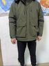 頂峰保羅連帽中長款工裝羽絨棉服女冬季加厚沖鋒棉衣情侶款軍大衣男士外套 男款-軍綠 短款 XL 推薦140-160斤 曬單實拍圖