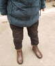裳淇真皮媽媽鞋50-60棉鞋冬季加絨保暖中老年女鞋老人奶奶鞋防滑短靴 棕色 (兔毛加絨） 39 曬單實拍圖