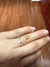 萊紳通靈排鉆戒指18K金鉆戒女漫步塞納河求婚結婚禮物 【悅己禮物】黃18K金 11號 曬單實(shí)拍圖