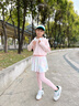 愛邁尼 AMENCL女童速干運(yùn)動(dòng)套裝兒童2025春季新款長袖瑜伽服大童跑步訓(xùn)練網(wǎng)球服 19556粉色長袖+2220粉色裙褲 150 cm 曬單實(shí)拍圖