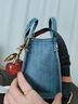 COACH【七夕禮物】蔻馳 Cargo 20 草書標志刺繡 牛仔布 托特包Tote包 靛藍色 CZ100-B4IN現貨 小號 曬單實拍圖