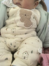 麥拉貝拉嬰兒純夾棉連體衣哈衣秋冬季男女寶寶加厚保暖和尚爬服冬裝 晚安熊（加厚） 73cm 曬單實(shí)拍圖