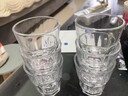 DKO啤酒杯 鋼化玻璃杯白酒杯套裝洋酒杯子家用酒店酒吧KTV耐摔水杯 110ml八角杯*6個【鋼化耐摔】 曬單實拍圖