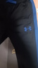 安德瑪（Under Armour）童裝春季長袖長褲兒童套裝男童休閑運動服兩件套大童服裝1363290 黑藍 130 曬單實拍圖