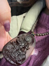 優(yōu)格麗天然冰種黑曜石本命佛十二生肖吊墜男女項(xiàng)鏈普賢菩薩護(hù)身符 生肖【兔】佩戴 曬單實(shí)拍圖