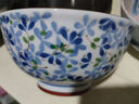 千代源光峰小藍(lán)芽餐具日本原裝進(jìn)口家用陶瓷碗日式釉下彩盤子碟面碗飯碗 大號(hào)面碗5.7英寸 曬單實(shí)拍圖