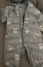 童泰（TONGTAI）嬰兒羽絨服連體衣秋冬季寶寶連帽爬服兒童外出三防哈衣藍(lán)色80cm 曬單實(shí)拍圖