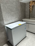 海爾（Haier）風(fēng)冷無(wú)霜冰柜家用零下-38度超低溫海鮮速凍一級能效全冷凍冷藏保鮮柜臥式冰箱商用大容量無(wú)霜冷柜 201升櫻花奶芙色+黑金凈化+電子控溫 201L 風(fēng)冷無(wú)霜冰柜 曬單實(shí)拍圖