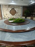 酒店圓桌中間裝飾擺件轉盤(pán)微景觀(guān)植物造景盆景擺花餐桌沙盤(pán)裝飾花 迎客松 120厘米直徑 曬單實(shí)拍圖