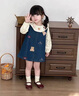 G.DUCKKIDS小黃鴨童裝女童套裝春秋2025新款女童裙子襯衫牛仔裙中小童兩件套 藍色 90 尺碼1~2歲【 80-90cm】 曬單實拍圖