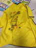 卡通兒童剃頭布圍布寶寶理發(fā)罩衣不粘發(fā)防靜電剃頭圍裙剪發(fā)布家用 黃色小鴨0-4歲有袖75*75cm 曬單實(shí)拍圖