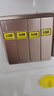德力西（DELIXI） 開關插座面板CD813系列窄邊框曙光金色86型家用墻壁電源開關插座 四開單控開關 曬單實拍圖