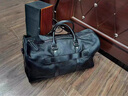 ANDSEEYOU真皮手提包男 大容量機車(chē)行李袋 牛皮健身大背包 商務(wù)出差旅行包 黑色 17 曬單實(shí)拍圖