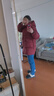 鴨鴨（YAYA）本命年中長(cháng)款羽絨服女2024年冬季新年戰袍時(shí)尚韓版連帽保暖外套 棗紅色 L 曬單實(shí)拍圖