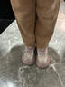 ABC KIDS兒童跑步鞋冬季男童女童運動(dòng)鞋 灰粉紫 34碼【內長(cháng)214/腳長(cháng)209】  曬單實(shí)拍圖