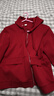 皮爾卡丹（pierre cardin）拉鏈開(kāi)衫連帽衛衣女韓版長(cháng)袖顯瘦女款2025春裝新款酒紅色外套 酒紅色 L 適合105-118斤 曬單實(shí)拍圖