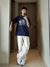Kappa卡帕女鞋跑步運動(dòng)鞋子女休閑輕便2025夏季新款老爹鞋百搭小白鞋潮 漂白/影藍 44 曬單實(shí)拍圖