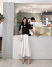 雅格羅伊 三公分跟高女皮鞋矮跟高跟鞋女2024新款伴娘鞋裸色3CM法式貓跟女 裸色鏡面漆皮 6cm 37 曬單實拍圖