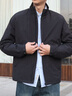 TOMMY HILFIGER【輕通勤】25春夏男裝防風(fēng)防潑水休閑運(yùn)動(dòng)立領(lǐng)夾克外套39198 黑色BDS M （推薦：135-150斤） 曬單實(shí)拍圖