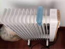 美的（Midea）取暖器 電熱油汀 立式電暖器 電暖氣片 暖風(fēng)機家用 13片2200W功率大面積加濕烘衣全屋升溫烤火爐 【超級單品】無(wú)關(guān)低噪 智能恒溫 曬單實(shí)拍圖