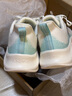 安踏（ANTA）男鞋運動(dòng)鞋子男春季新款減震回彈透氣慢跑綜合訓練鞋跑步鞋子男 象牙白/冰水綠 42 曬單實(shí)拍圖