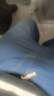 柏斐荻（BYPHYTEE）直筒牛仔長(zhǎng)褲男寬松休閑淺色ins港風(fēng)男生褲子潮秋冬學(xué)生九分褲 深藍(lán)色 XXL 曬單實(shí)拍圖