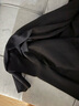 無印良品（MUJI）女式羊毛可水洗高針距圓領(lǐng)開衫長袖針織上衣女裝外套秋季BA1O5A3A 藍(lán)色 XS (150/76A) 曬單實(shí)拍圖