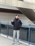 361°棉衣男士冬季2025新款加絨厚保暖工裝外套男百搭連帽羽絨棉服冬裝 超級(jí)黑 S 曬單實(shí)拍圖