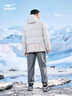鴻星爾克防潑水2.0羽絨服男秋冬新款男士羽絨衣男裝保暖防風(fēng)夾克外套男款 暗淡灰-1028-經(jīng)典款 XL (170-175cm/130-140斤) 曬單實(shí)拍圖