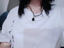 QMXD黑曜石項(xiàng)鏈男生轉(zhuǎn)運(yùn)珠吊墜2025本命年龍年護(hù)身符編織繩送男友禮物 黑繩【蝴蝶結(jié)禮盒】 曬單實(shí)拍圖