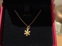 中國(guó)黃金（CHINA GOLD）雪花黃金吊墜女雪花霜降掛墜項(xiàng)鏈鎖骨鏈送老婆女友七夕情人節(jié)禮物 足金吊墜+品牌禮盒（約0.2g） 曬單實(shí)拍圖