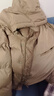 太平鳥(niǎo)男裝羽絨服【余三火同款】輕暖連帽短款冬寬松面包服 綠色 L  曬單實(shí)拍圖