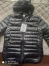 RGPX2025年最新款輕薄羽絨棉服反季清倉女士短款韓版修身顯瘦立領(lǐng)外套 藏青 連帽 L 建議100-110斤 曬單實(shí)拍圖